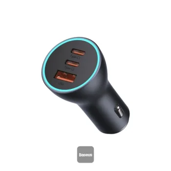 شاحن سيارة مزدوج USB-C + USB-A second